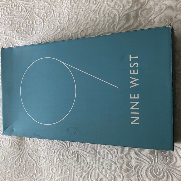 Nine West WILLETTA Suede Leather Boot Applique Pointy Toe Med Brown Zip 8.5 NEW - Picture 14 of 15